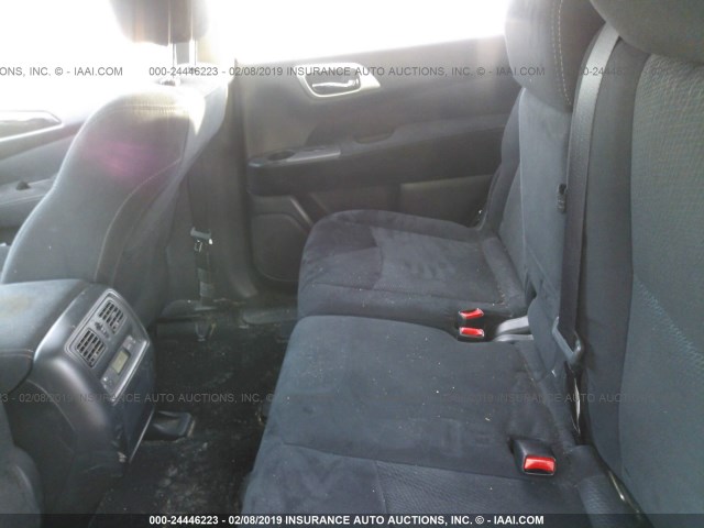 5N1AR2MN4FC715605 - 2015 NISSAN PATHFINDER S/SV/SL/PLATINUM SILVER photo 8