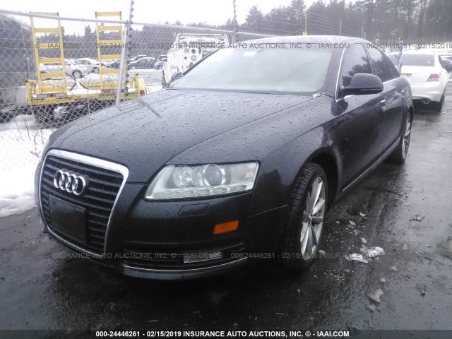 WAUWG74F29N013228 - 2009 AUDI A6 QUATTRO BLACK photo 2