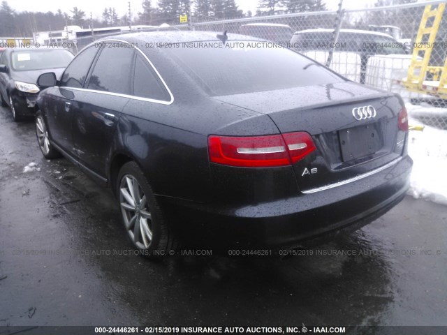 WAUWG74F29N013228 - 2009 AUDI A6 QUATTRO BLACK photo 3