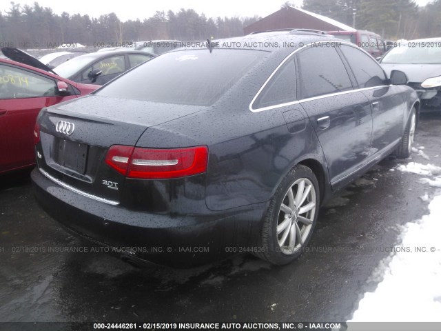 WAUWG74F29N013228 - 2009 AUDI A6 QUATTRO BLACK photo 4