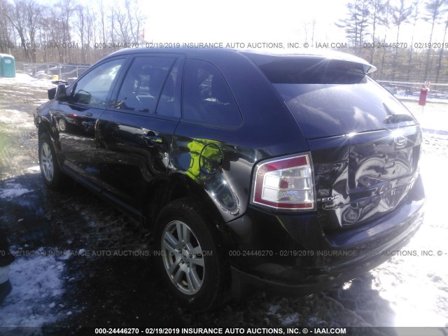 2FMDK49CX7BA75633 - 2007 FORD EDGE SEL PLUS BLACK photo 3