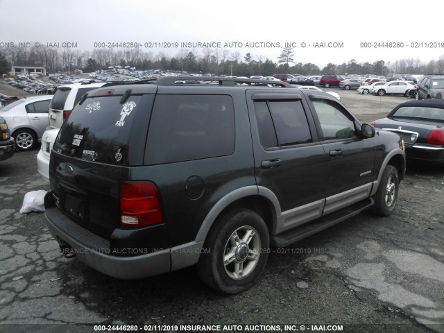 1FMZU63K32ZC95844 - 2002 FORD EXPLORER XLT GREEN photo 4