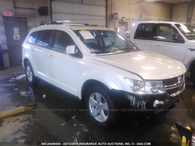 3C4PDCCG2CT275695 - 2012 DODGE JOURNEY SXT WHITE photo 1