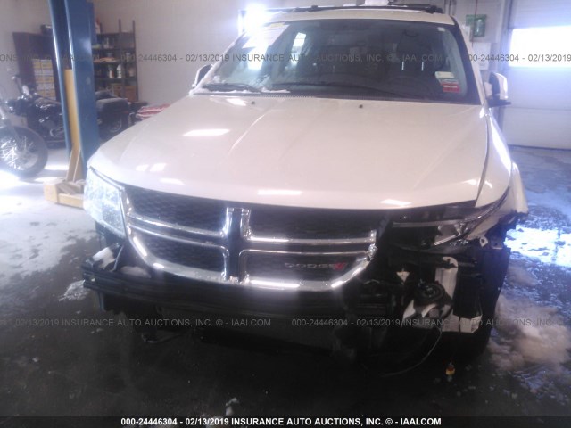 3C4PDCCG2CT275695 - 2012 DODGE JOURNEY SXT WHITE photo 6