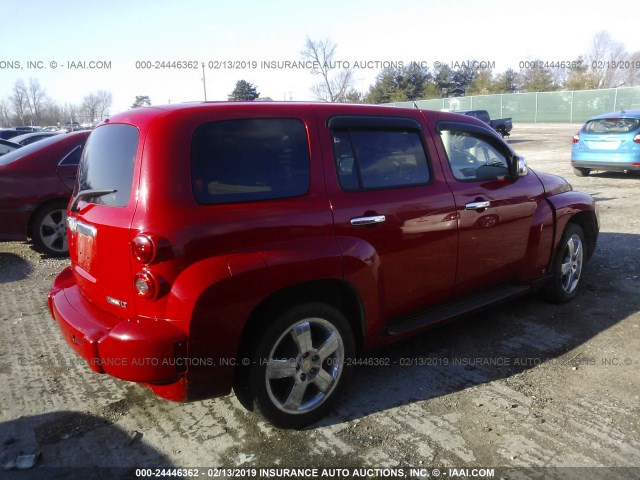 3GNCA53VX9S542234 - 2009 CHEVROLET HHR LT RED photo 4