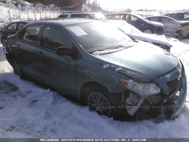 JTDBL40E199078296 - 2009 TOYOTA COROLLA LE/XLE GREEN photo 1