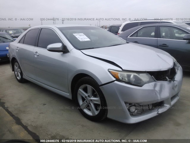 4T1BF1FK7CU201148 - 2012 TOYOTA CAMRY SE/LE/XLE SILVER photo 1