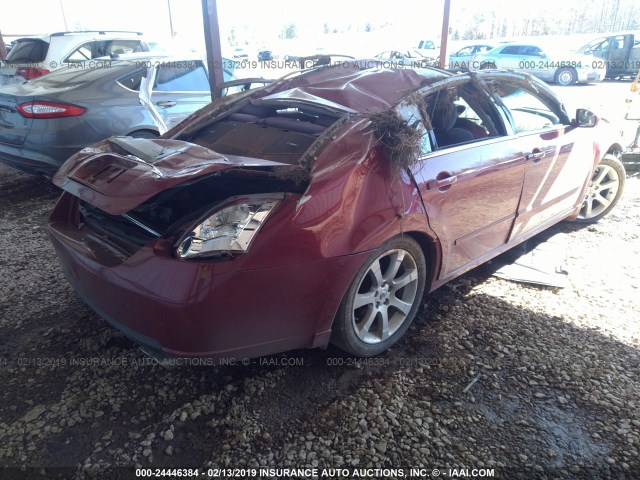 1N4BA41E78C818008 - 2008 NISSAN MAXIMA SE/SL MAROON photo 4