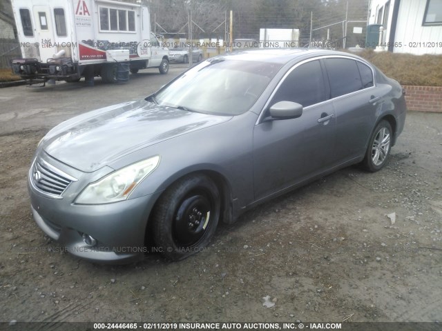 JN1CV6AR3BM403953 - 2011 INFINITI G37 GRAY photo 2