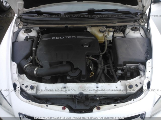 1G1ZC5EBXAF194064 - 2010 CHEVROLET MALIBU 1LT WHITE photo 10