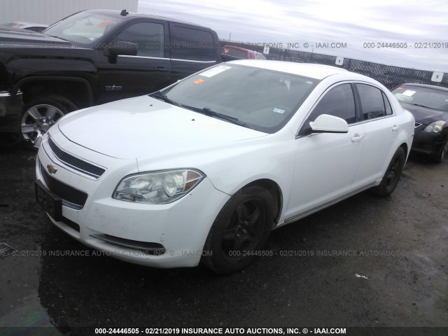 1G1ZC5EBXAF194064 - 2010 CHEVROLET MALIBU 1LT WHITE photo 2