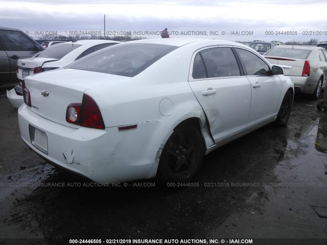 1G1ZC5EBXAF194064 - 2010 CHEVROLET MALIBU 1LT WHITE photo 4