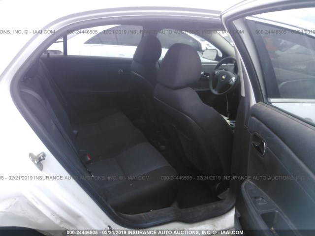 1G1ZC5EBXAF194064 - 2010 CHEVROLET MALIBU 1LT WHITE photo 8