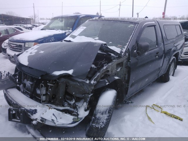 1GCCS14E888125490 - 2008 CHEVROLET COLORADO BLACK photo 2