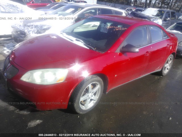 1G2ZG58N974247735 - 2007 PONTIAC G6 SE RED photo 2