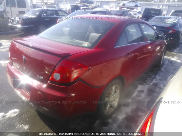 1G2ZG58N974247735 - 2007 PONTIAC G6 SE RED photo 4