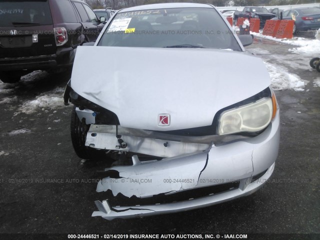 1G8AN15F96Z123691 - 2006 SATURN ION LEVEL 2 银色 照片 6