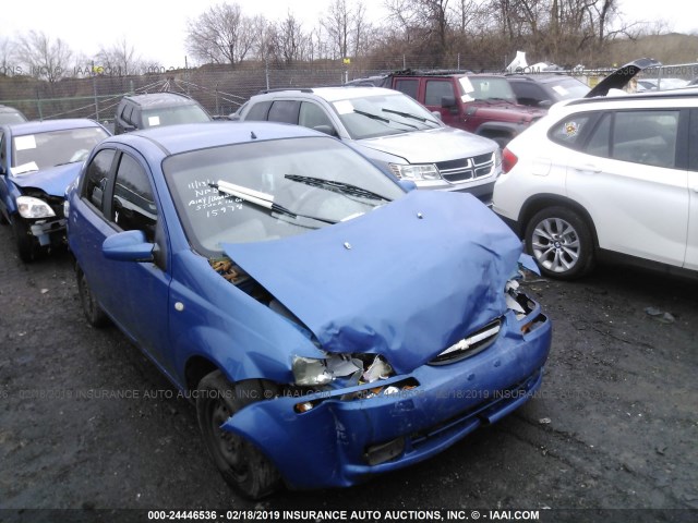 KL1TD52695B315978 - 2005 CHEVROLET AVEO LS BLUE photo 1