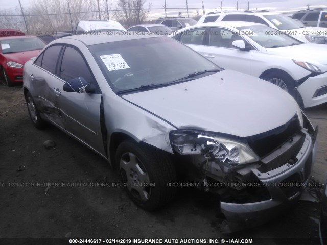 1G2ZF55B964205870 - 2006 PONTIAC G6 SE SILVER photo 1