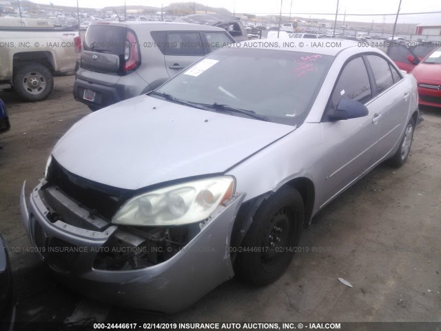 1G2ZF55B964205870 - 2006 PONTIAC G6 SE SILVER photo 2