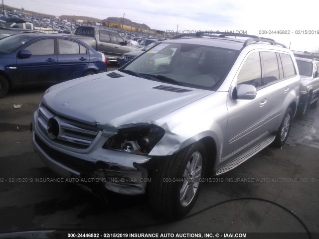 4JGBF71E18A334968 - 2008 MERCEDES-BENZ GL 450 4MATIC SILVER photo 2