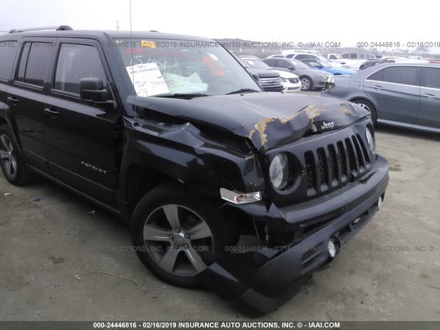 1C4NJPFA3GD711397 - 2016 JEEP PATRIOT LATITUDE BLACK photo 6