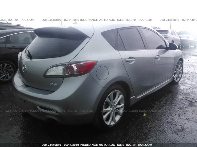 JM1BL1H55A1187009 - 2010 MAZDA 3 S SILVER photo 4