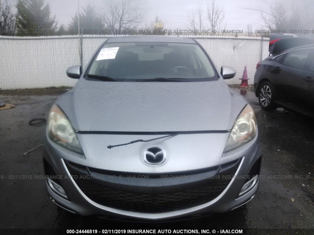 JM1BL1H55A1187009 - 2010 MAZDA 3 S SILVER photo 6