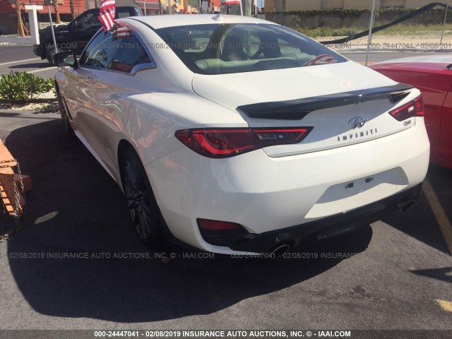 JN1EV7EK6HM363890 - 2017 INFINITI Q60 PREMIUM/SPORT WHITE photo 3