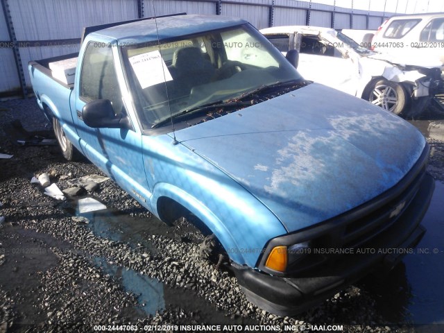 1GCCS14ZXS8229019 - 1995 CHEVROLET S TRUCK S10 BLUE photo 1