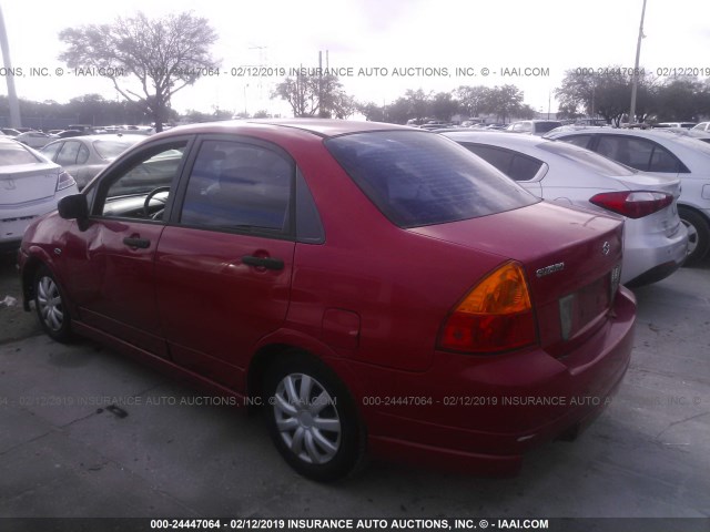 JS2RA41S825103884 - 2002 SUZUKI AERIO S/GS RED photo 3