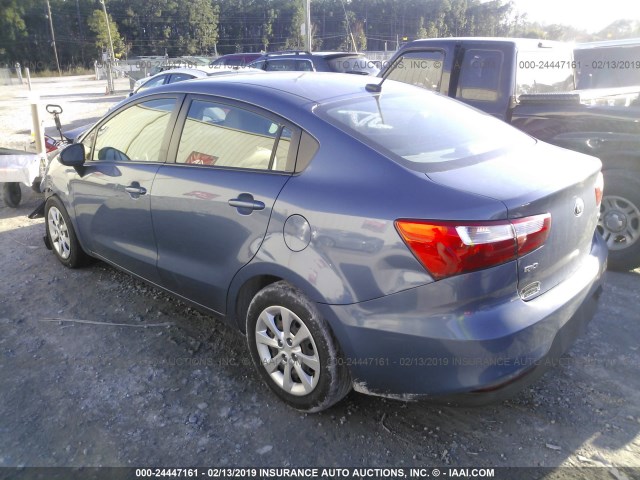 KNADM4A35G6552541 - 2016 KIA RIO BLUE photo 3