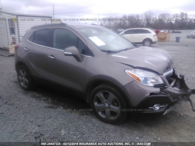 KL4CJBSB5EB545153 - 2014 BUICK ENCORE CONVENIENCE BROWN photo 1