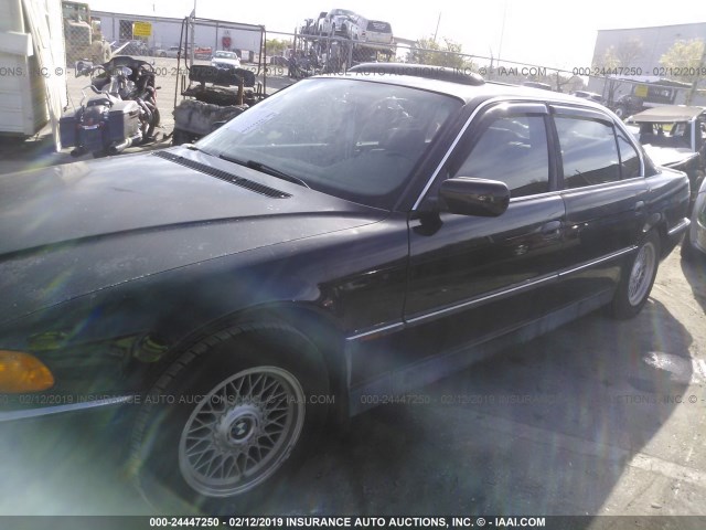 WBAGJ8328WDM13015 - 1998 BMW 740 IL BLACK photo 2