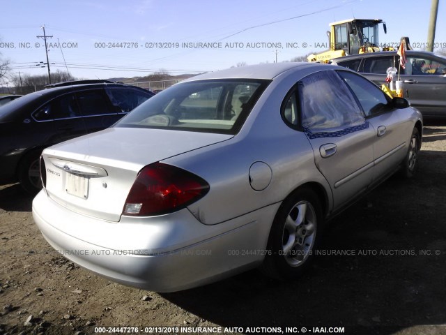 1FAFP55U11A286702 - 2001 FORD TAURUS SES SILVER photo 4