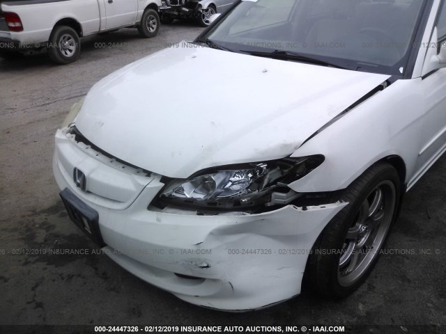 JHMES96624S001367 - 2004 HONDA CIVIC HYBRID WHITE photo 6