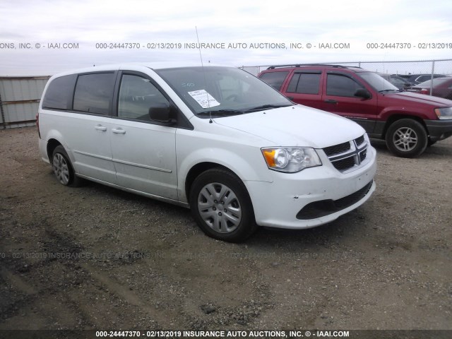 2C4RDGBG1FR557805 - 2015 DODGE GRAND CARAVAN SE WHITE photo 1