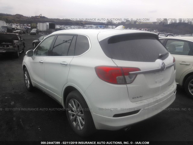 LRBFXBSAXHD153222 - 2017 BUICK ENVISION ESSENCE WHITE photo 3