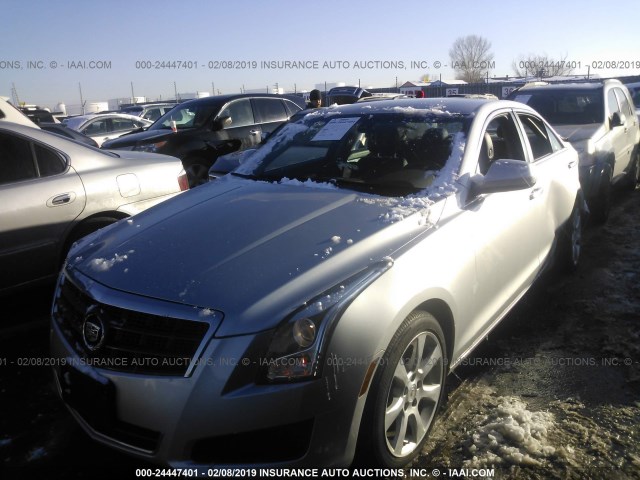 1G6AG5RX2E0184896 - 2014 CADILLAC ATS SILVER photo 2