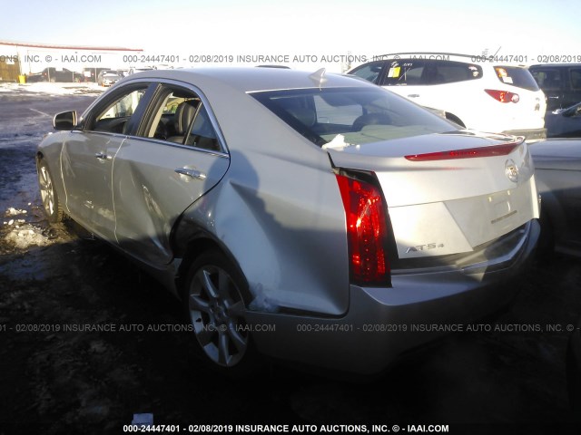 1G6AG5RX2E0184896 - 2014 CADILLAC ATS SILVER photo 3