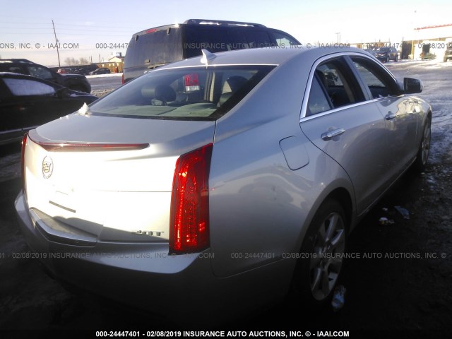 1G6AG5RX2E0184896 - 2014 CADILLAC ATS SILVER photo 4