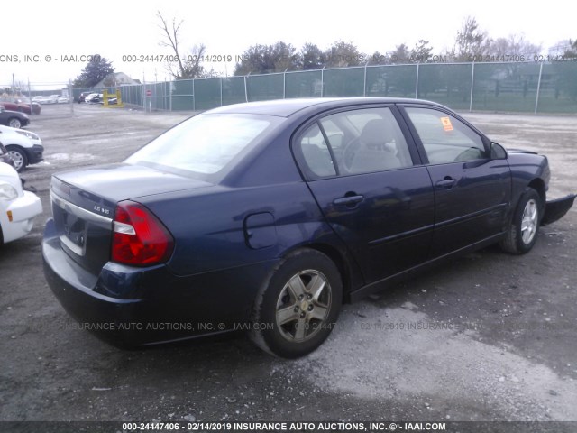 1G1ZT52864F195452 - 2004 CHEVROLET MALIBU LS Dark Blue photo 4
