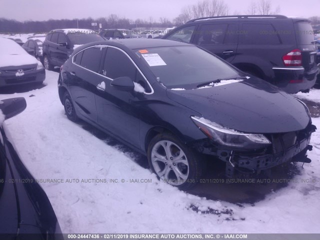 3G1BF6SM5HS605834 - 2017 CHEVROLET CRUZE PREMIER GRAY photo 1