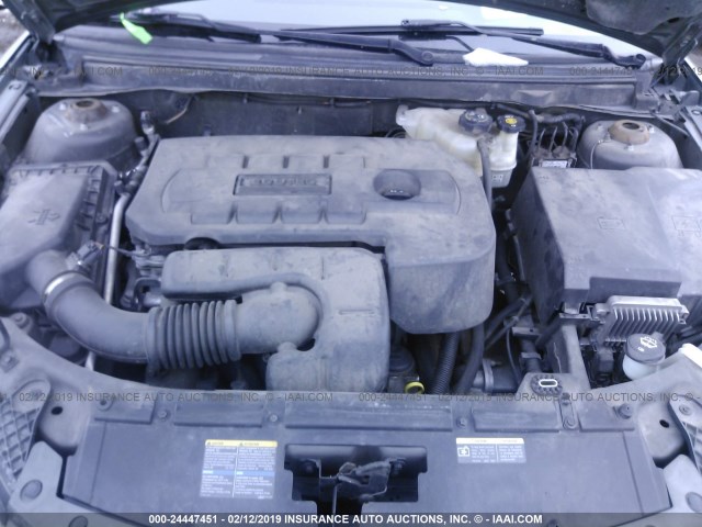 1G2ZF58B574157300 - 2007 PONTIAC G6 VALUE LEADER/BASE GRAY photo 10