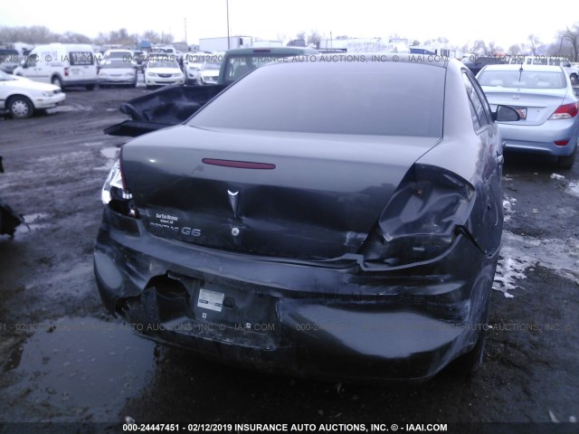 1G2ZF58B574157300 - 2007 PONTIAC G6 VALUE LEADER/BASE GRAY photo 6