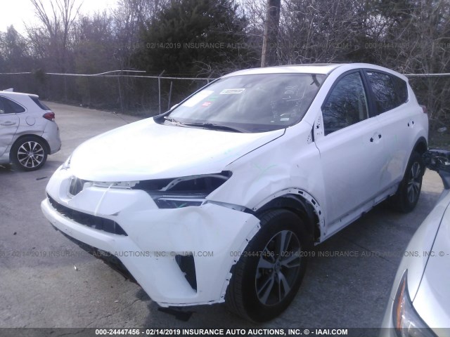 2T3WFREV7JW468810 - 2018 TOYOTA RAV4 ADVENTURE/XLE WHITE photo 2