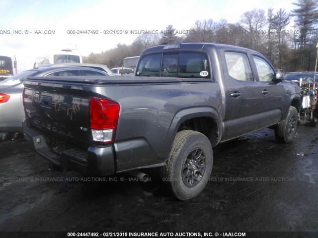 5TFCZ5AN0GX029736 - 2016 TOYOTA TACOMA DBL CAB/SR/SR5/TRD SPT/OR GRAY photo 4