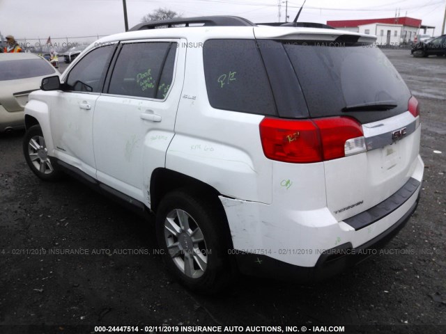 2GKALSEK0C6104294 - 2012 GMC TERRAIN SLE WHITE photo 3