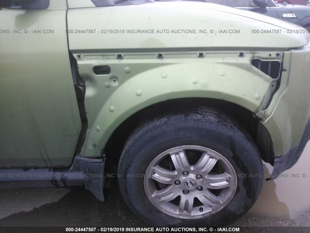 5J6YH18746L014939 - 2006 HONDA ELEMENT EX GREEN photo 6