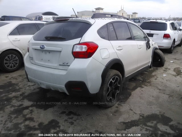 JF2GPACC0FH322848 - 2015 SUBARU XV CROSSTREK 2.0 PREMIUM WHITE photo 4